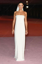 Phoebe Tonkin strapless 3rd annual academy museum gala dress 