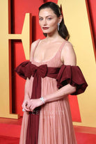Phoebe Tonkin wide straps prom dress 2024 Oscars after party
