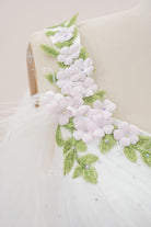 plus size fairtale 3d floral wedding dress