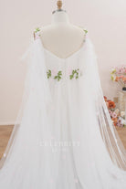 plus size fairtale v back wedding dress