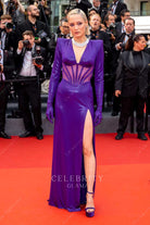 Pom Klementieff keyhole back 2023 Cannes film festival prom dress