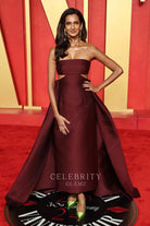 Poorna Jagannathan overskirt prom dress 2024 Oscars after party