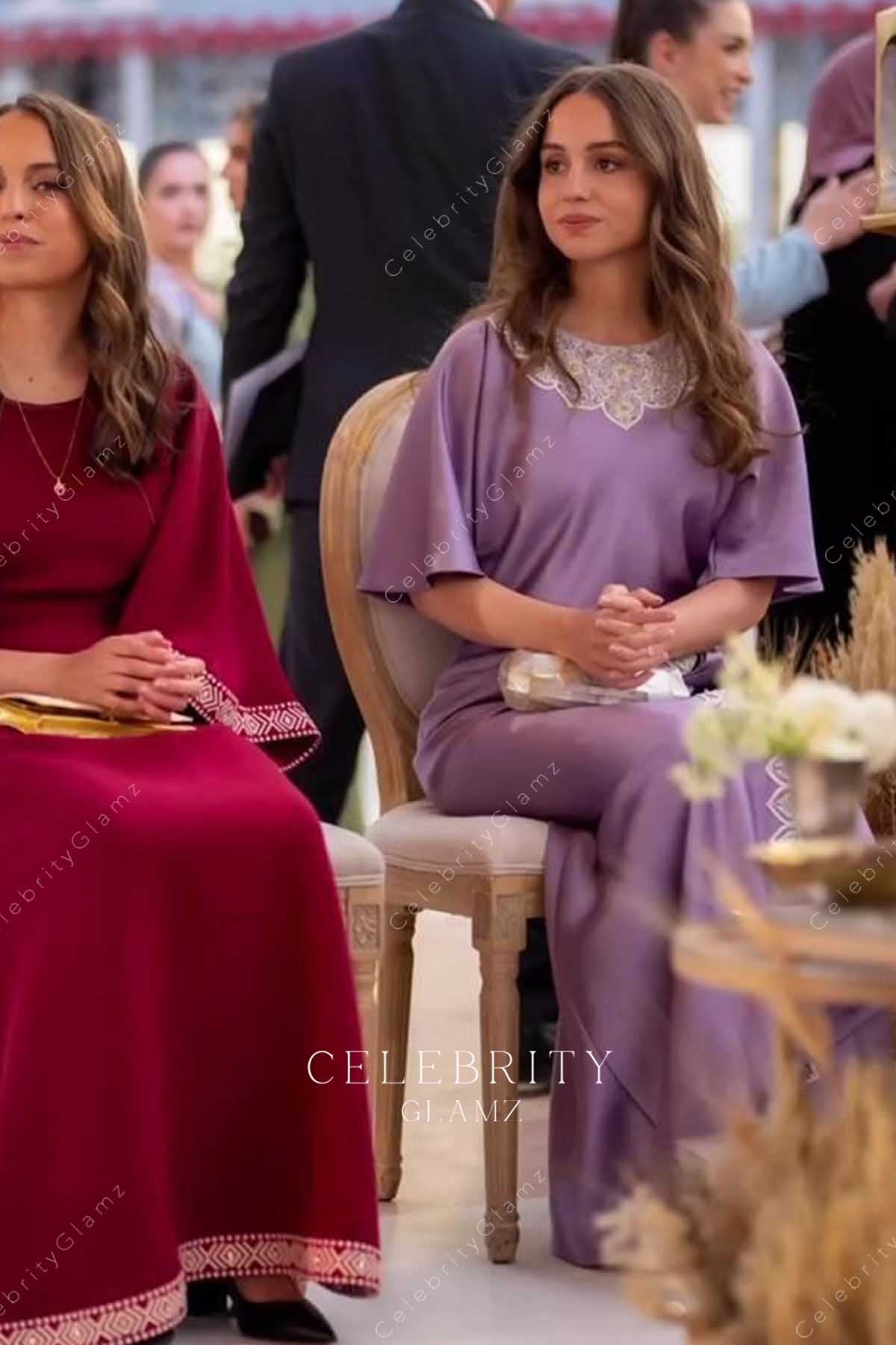 Princess Iman chic lilac 2023 Henna party formal dress 