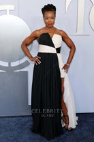 Quincy Tyler Bernstine high slit prom dress 2024 tony awards