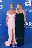 Ramona Agruma pink off shoulder  2023 Cannes dress