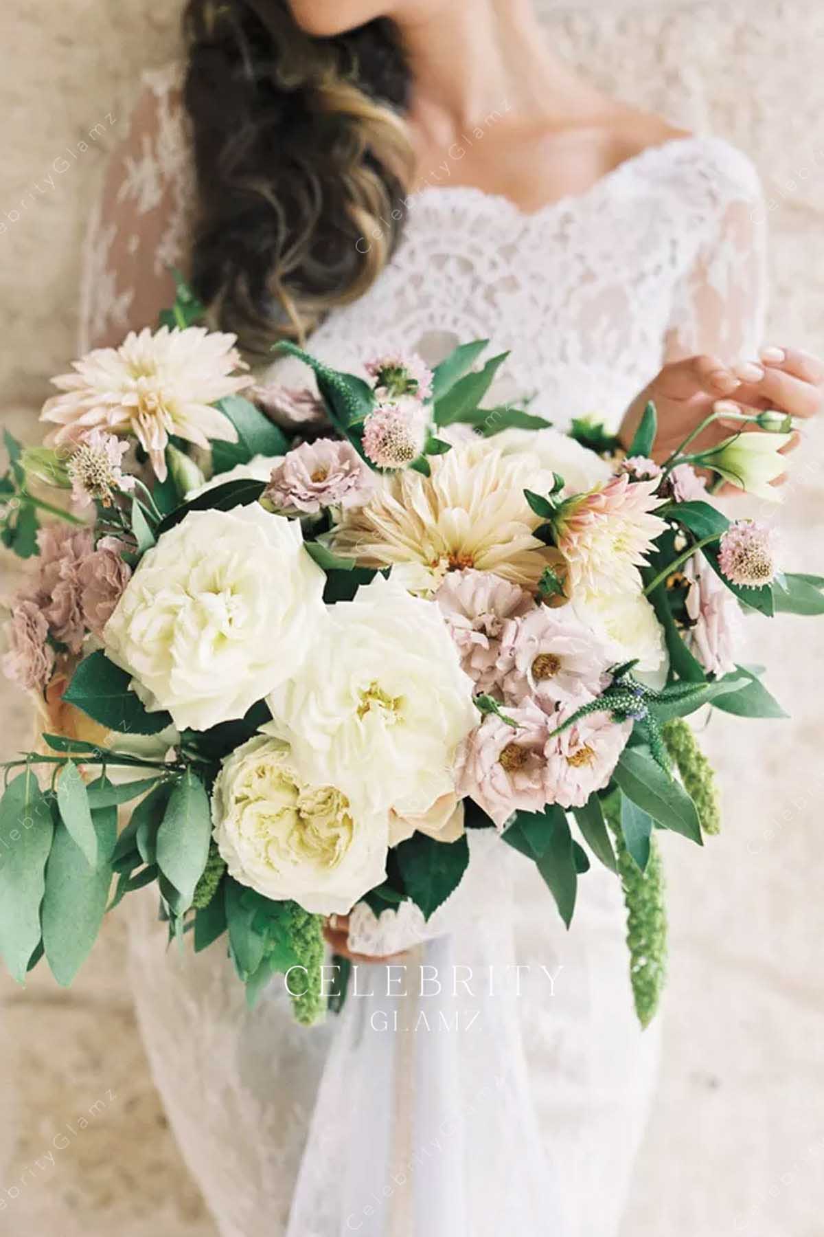 Renee Puente scoop neck wedding dress