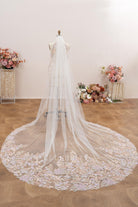 romantic cathedral length bridal veil