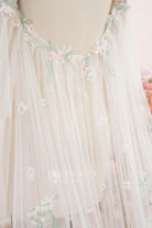 romantic floral lace bridal cape