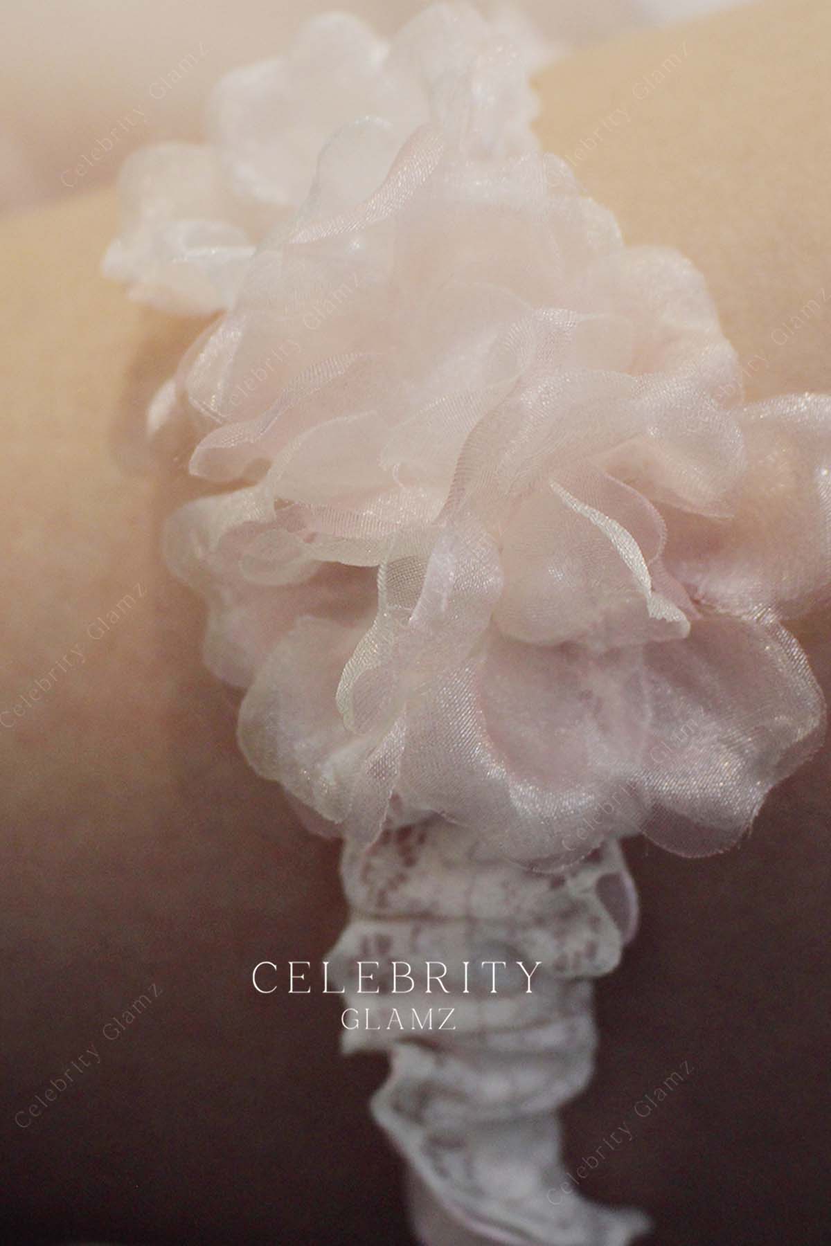ruffle lace flower garter