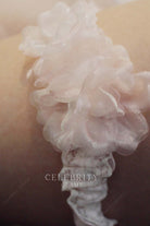 ruffle lace flower garter