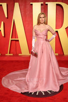 Rumer Willis flamingo strapless prom dress 2024 Oscars after party