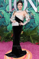 Ruthie Ann miles unique two tone formal dress 76th tony awards