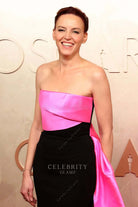 Sandra Hüller straight across 2025 Oscars red carpet dress