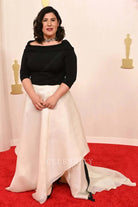 Sandra Tapia two tone prom dress 2024 Oscars red carpet 