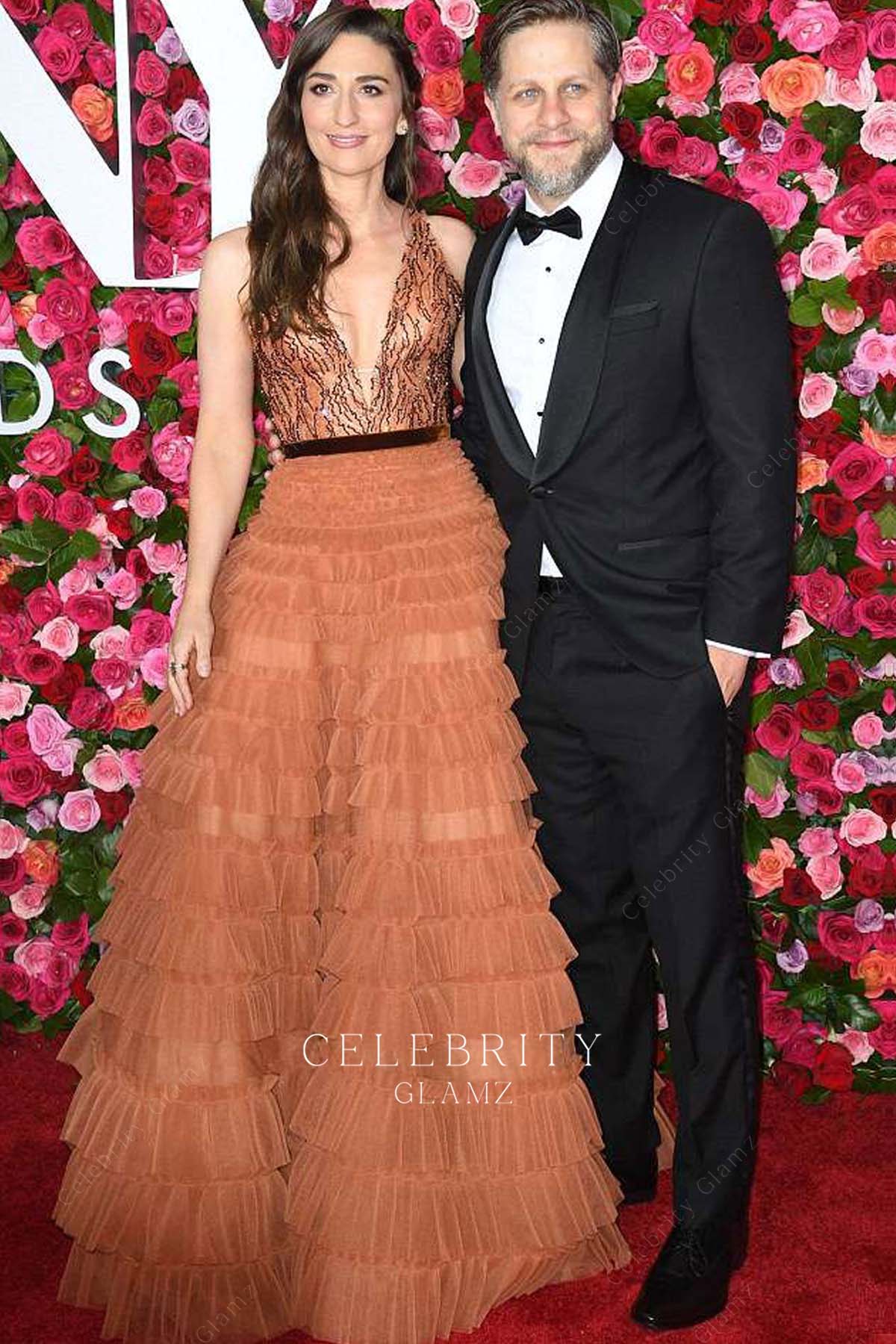 Sara Bareilles glitter sleeveless 2018 tony awards gown