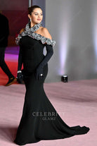 Selena Gomez 3d rose halter dress 2023 academy museum gala