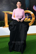 Selena Gomez black ruffled ballgown 2020 Dolittle premiere