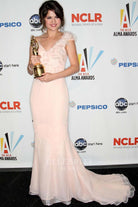 Selena Gomez court train celebrity dress 2009 ALMA award