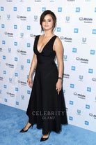 Selena Gomez plunging neck dress we day California 2019