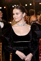 Selena Gomez puffy sleeves prom dress 2022 sag awards