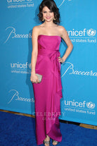 Selena Gomez strapless prom dress UNICEF snowflake ball 2009