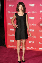 Selena Gomez wide straps dress 2009 honors women in film