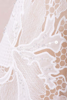 sequined lace fabric