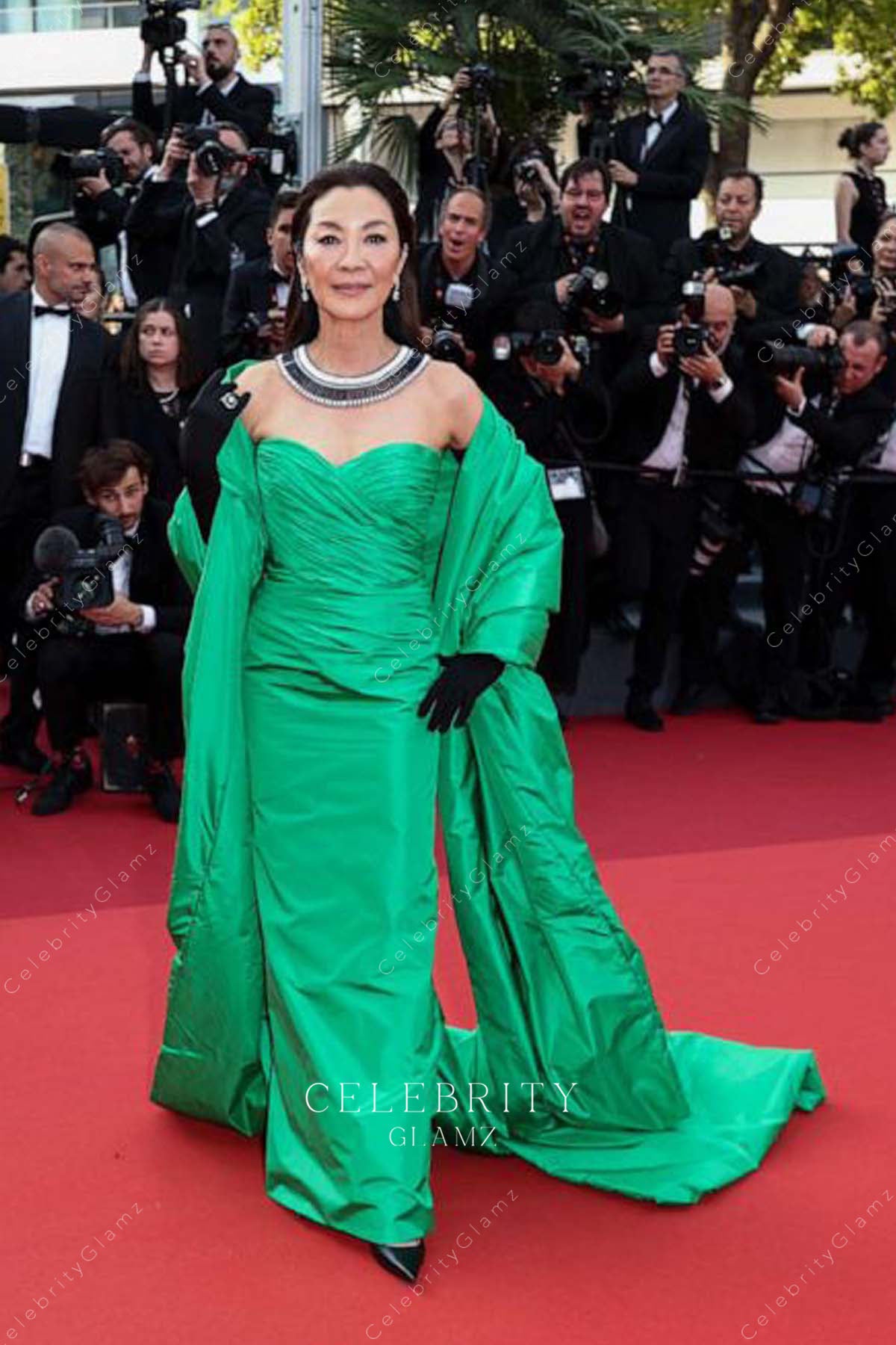 sheath prom dress 2023 Cannes film festival Michelle Yeoh 