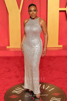 Sheryl Lee Ralph silver prom dress 2024 Oscars after party