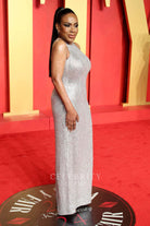 Sheryl Lee Ralph sleeveless prom dress 2024 Oscars after party