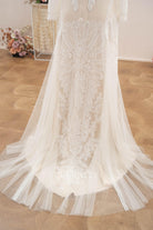 shimmery sequin lace wedding dress