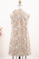 short flower lace bridal dress