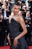 Simone Ashley black strapless formal dress Cannes film festival red carpet 2024 