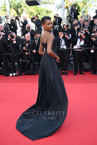 Simone Ashley court train formal dress Cannes film festival red carpet 2024 