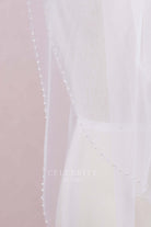 single tier bridal veil