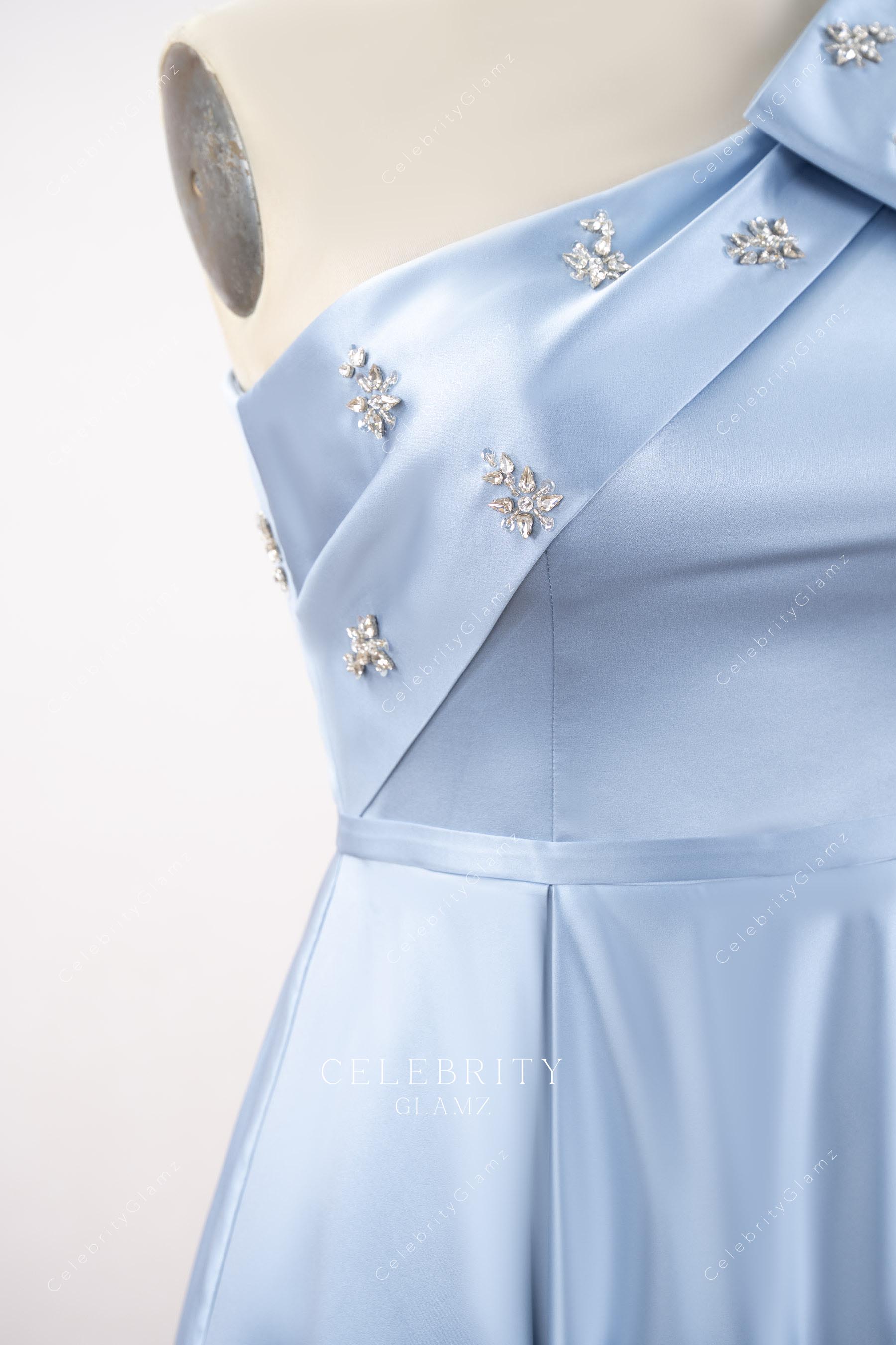 sparkly rhinestones mother of bride dress