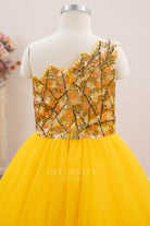 sparkly sequin bodice a line pageant dress