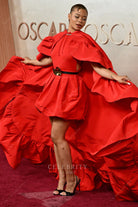 storm Reid mini a line 2025 Oscars red carpet dress