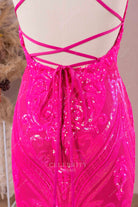 strappy open back prom dress