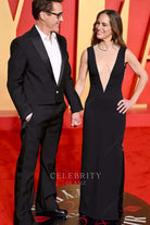 Susan Downey column prom dress 2024 Oscars after party