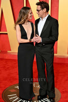 Susan Downey floor length prom dress 2024 Oscars after party