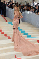 Sydney Sweeney chapel train 2023 red carpet dress