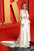 Sydney Sweeney court train prom dress 2024 Oscars after Party