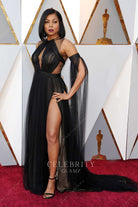 Taraji P. Henson black keyhole dress 90th academy awards 2018