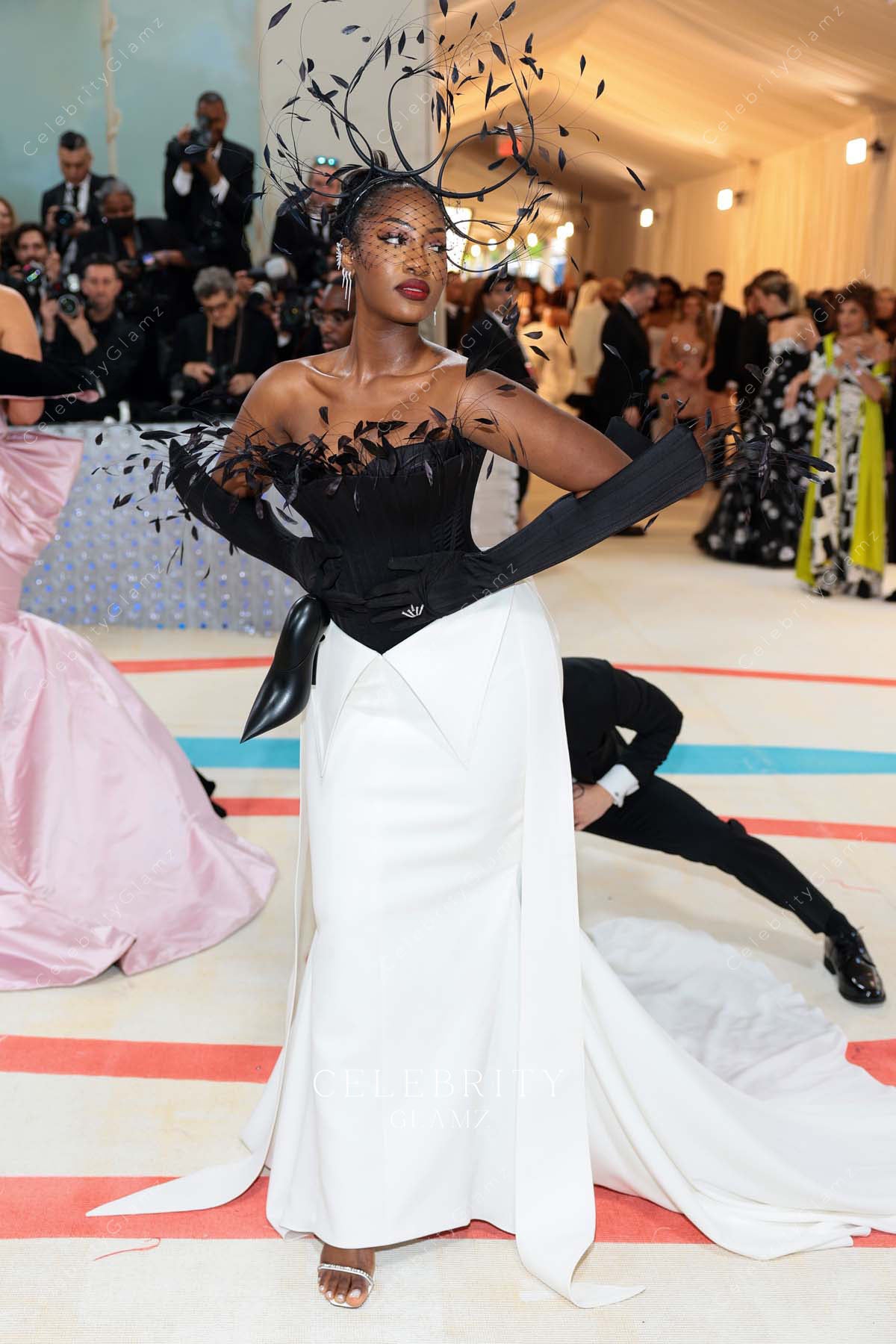 Tems two tone 2023 met gala dress