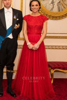 The Duchess jewel neck reception diplomatic corps Buckingham palace 2016