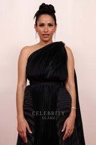 Tiffany Smith shoulder veil prom dress 2024 Oscars red carpet