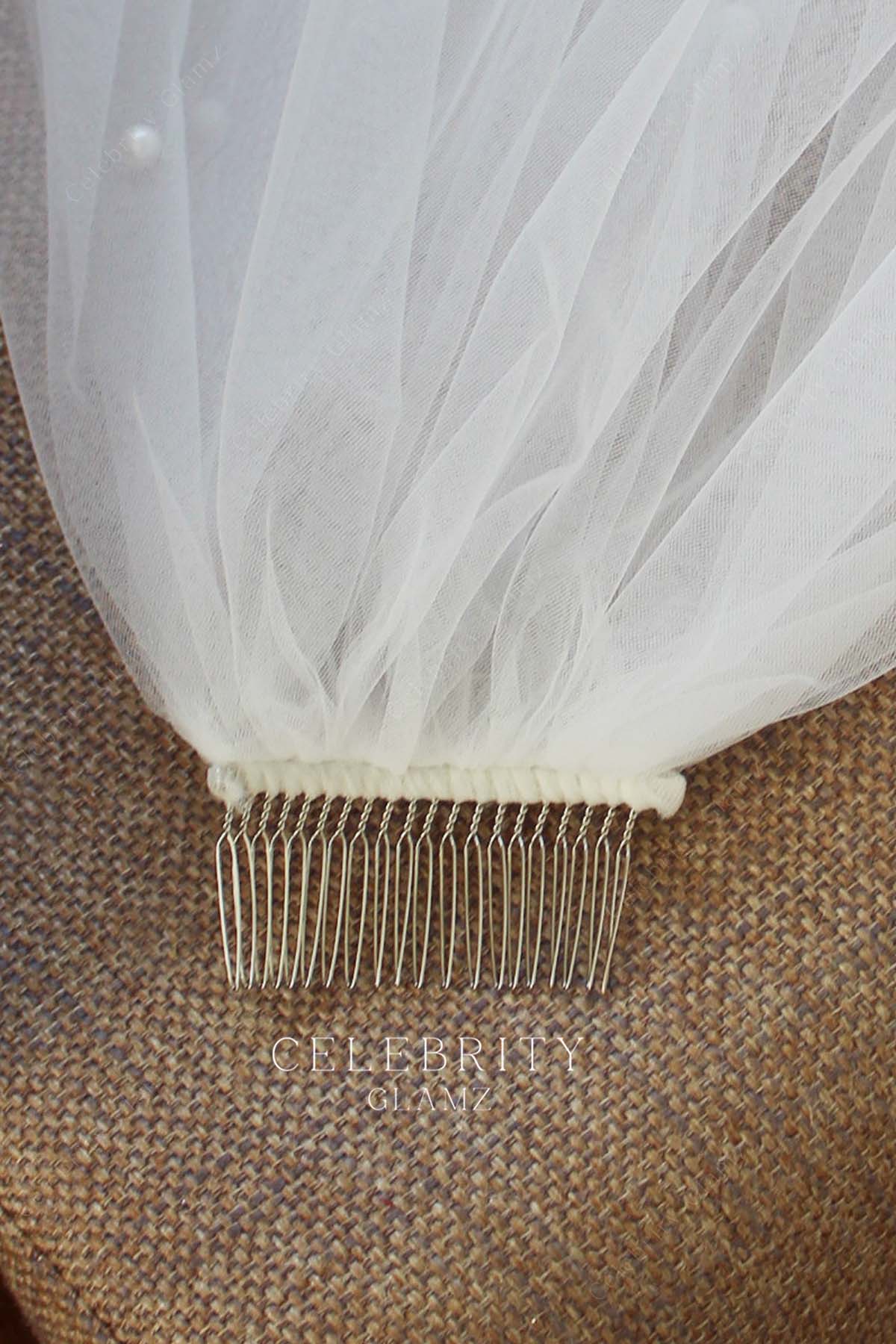 two tier with comb bridal veil