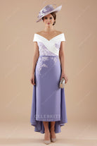 two-tone ankle length formal dress