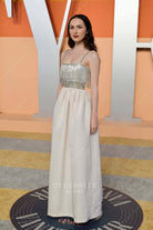 two tone Maude Apatow 2025 Vanity fair party dress